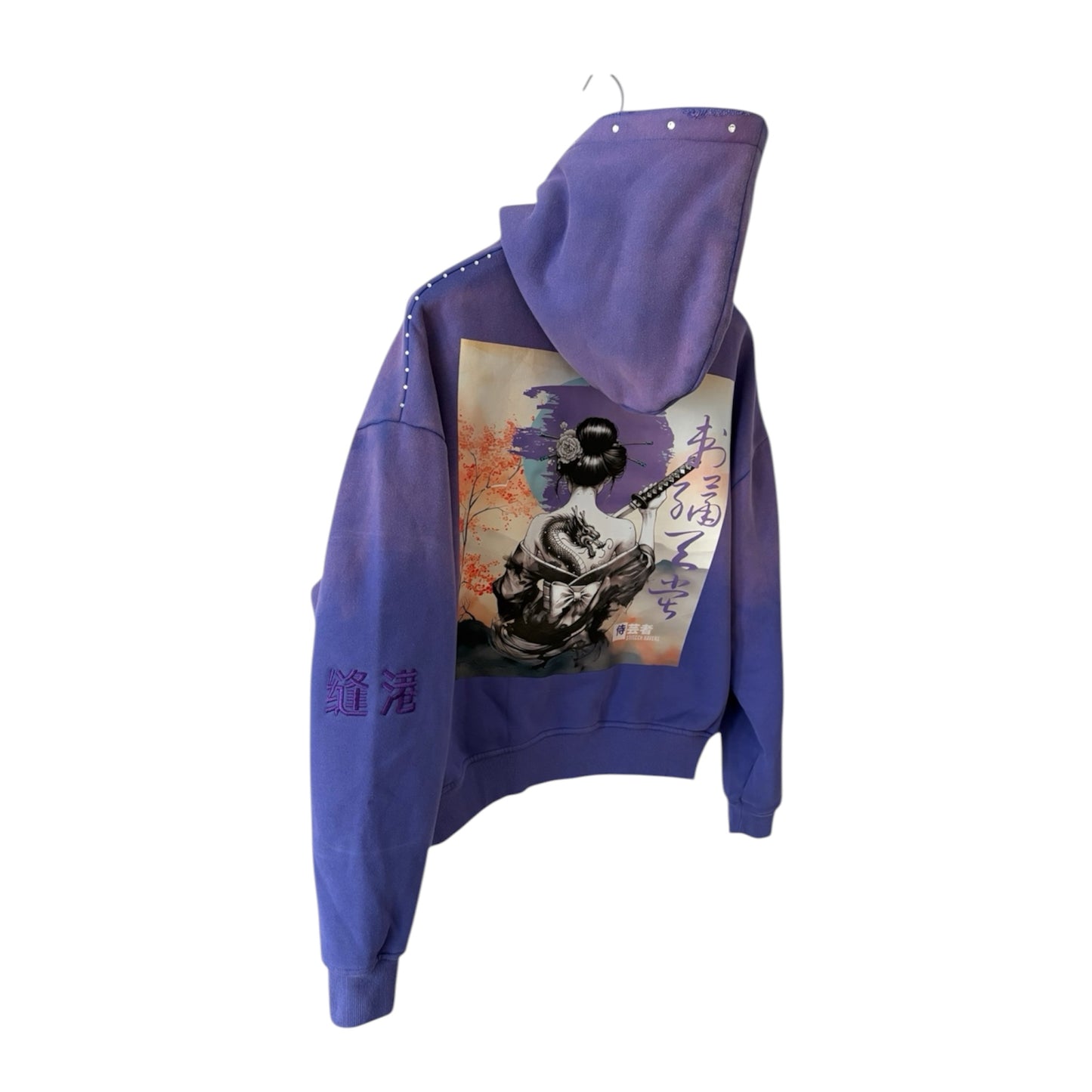 Haven Diamond Zip Hoodie – Purple Two-Tone