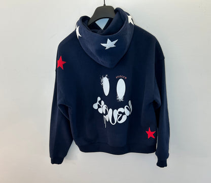 Haven Smile Hoodie – Blue White Star