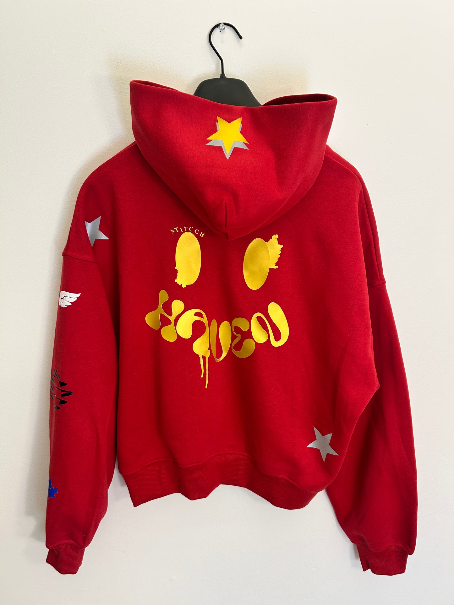 Haven Smile Hoodie – Red Gold Star