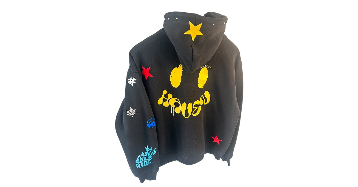 Haven Smile Tracksuit – Gold Grey Star-Glow