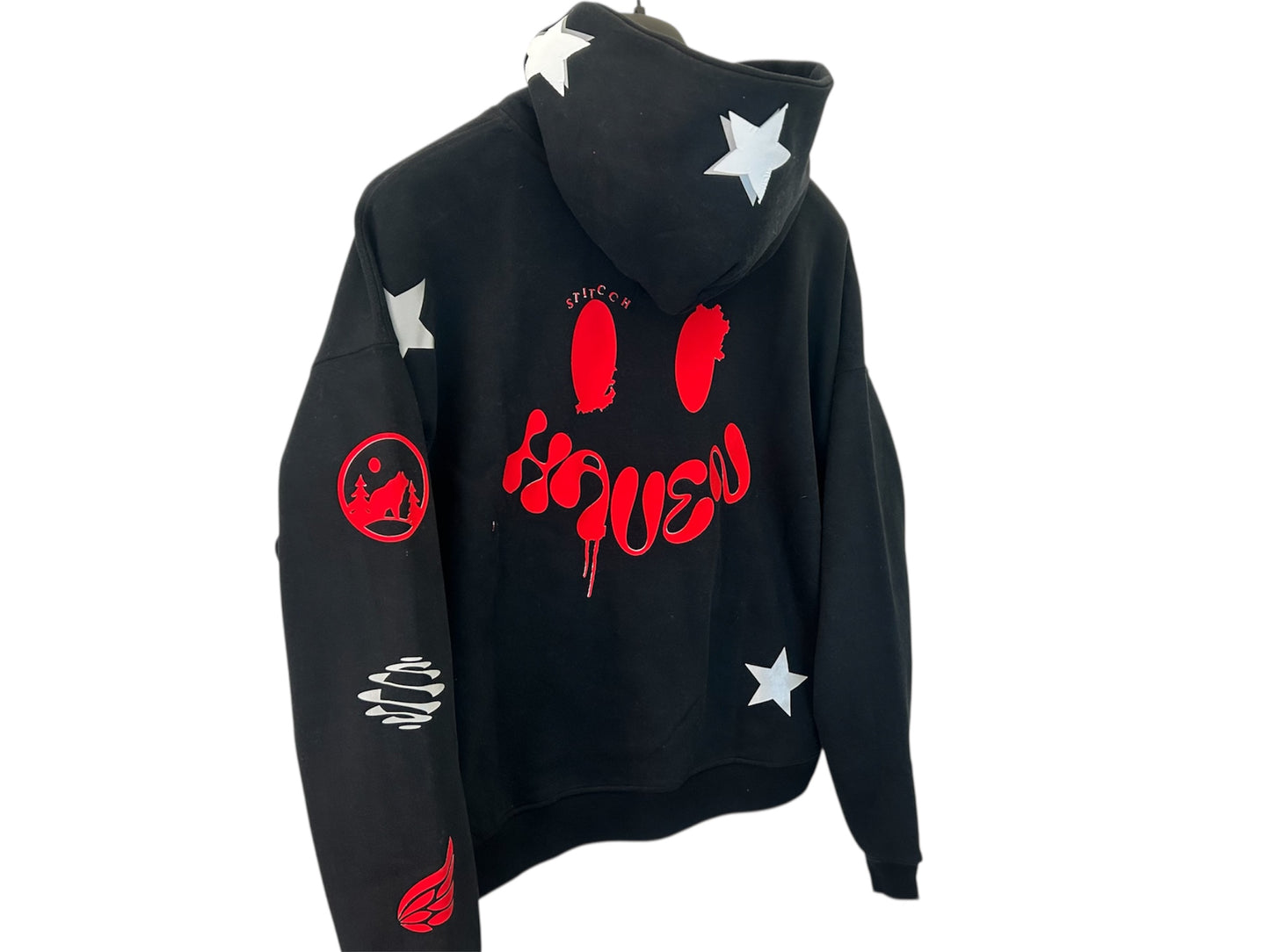 Haven Smile Hoodie – Red Rubber Crest
