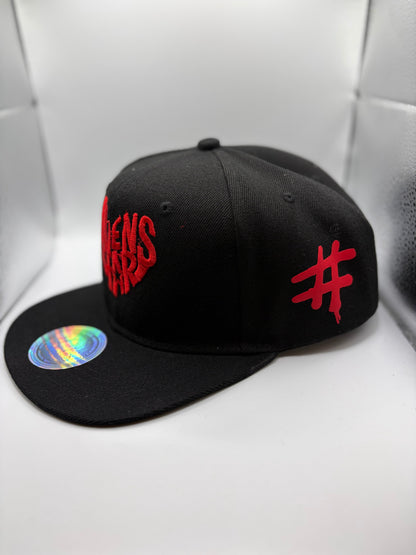 Haven Star Snapback – Black Red 3D Puff