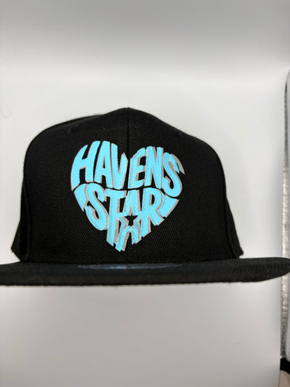 Haven Star Snapback – Black Blue Glow