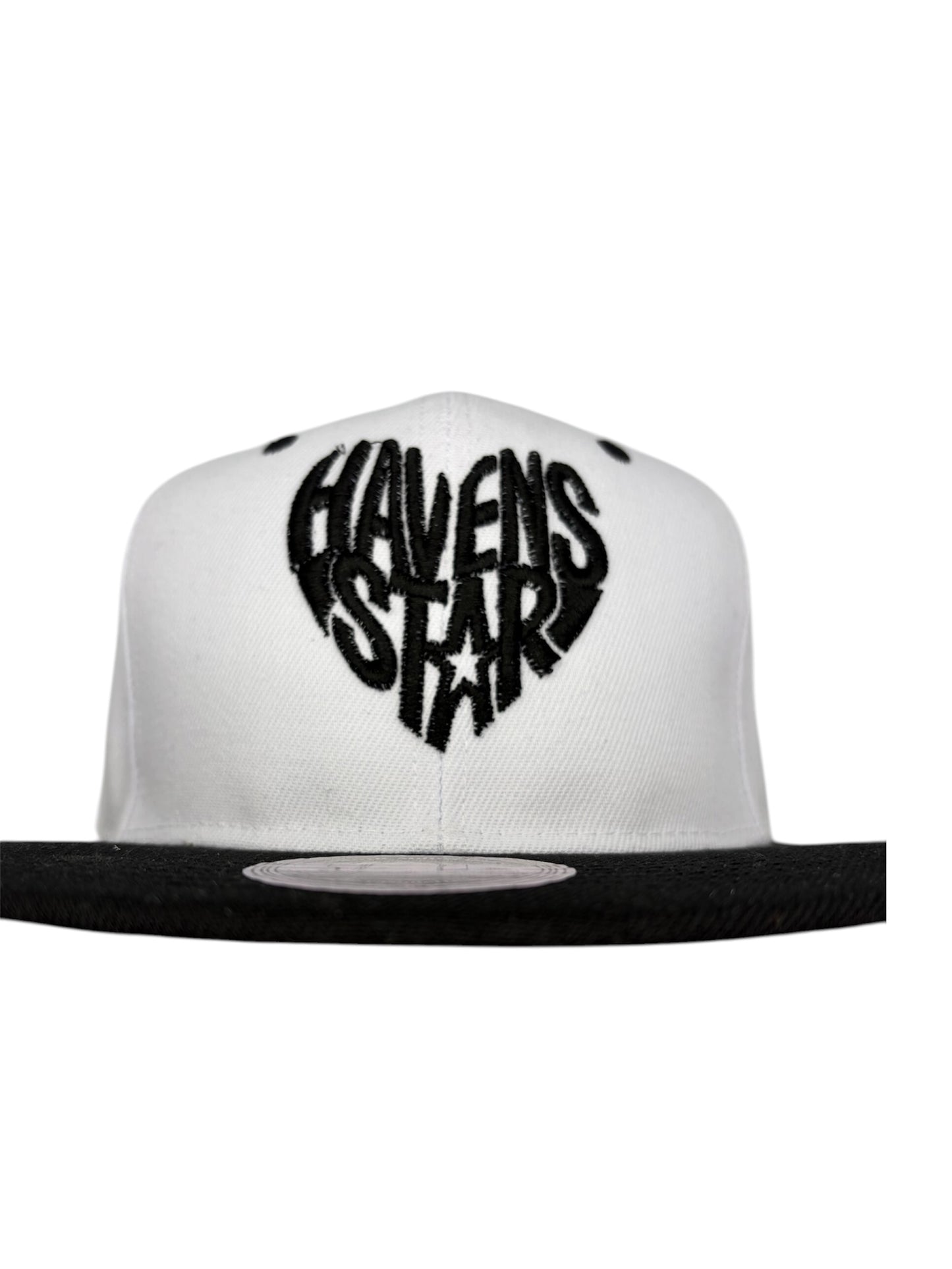 Haven Star Snapback – White & Black Rubber