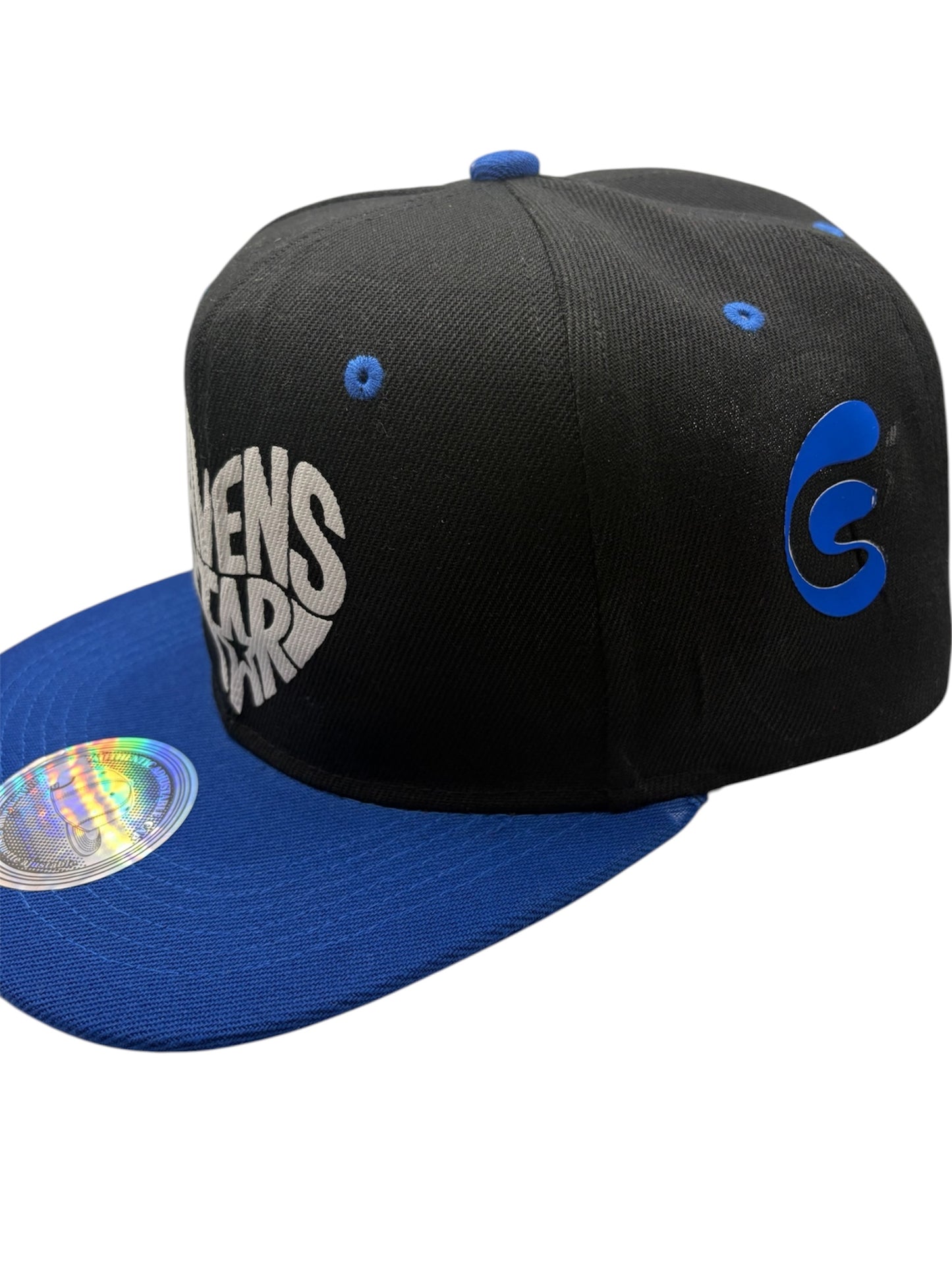 Haven Star Snapback – Black Blue Brim