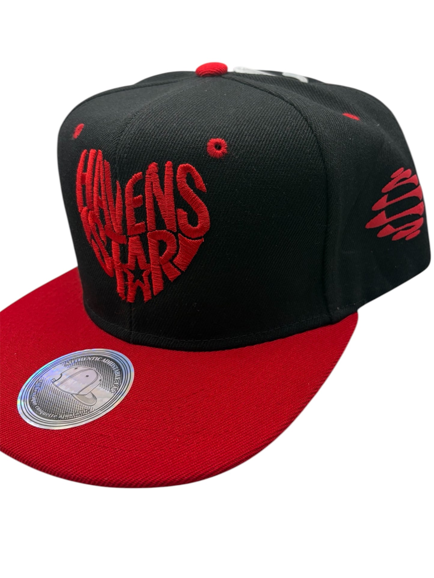 Haven Star Snapback – Black Red Brim Puff