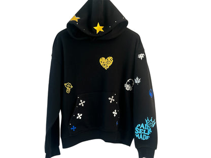 Haven Smile Tracksuit – Gold Grey Star-Glow