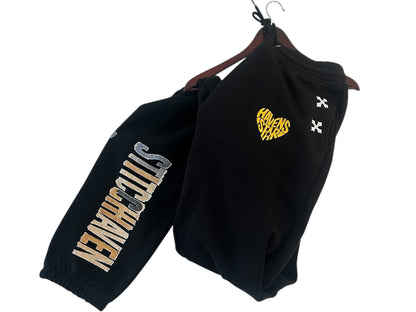 Haven Smile Tracksuit – Gold Grey Star-Glow